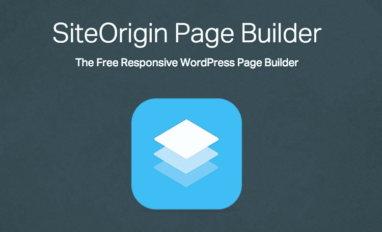 SiteOrigin page builder