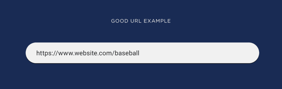 مثال جيد على عنوان URL