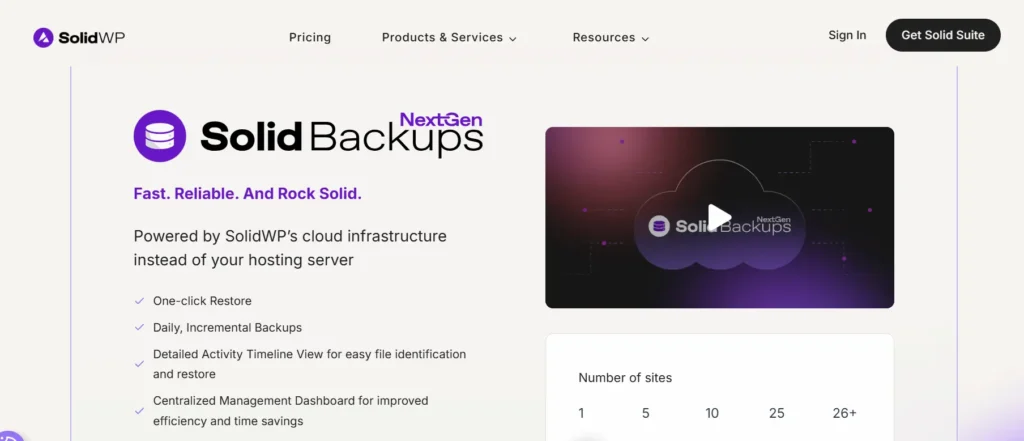 I migliori plugin di backup per WordPress per proteggere il tuo sito web (80) Backup SolidWP