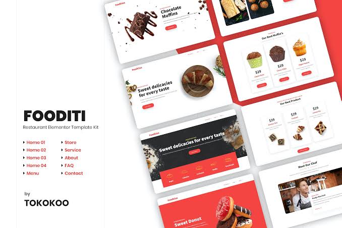Fooditi - Restaurant and Cafe Elementor Template Kit
