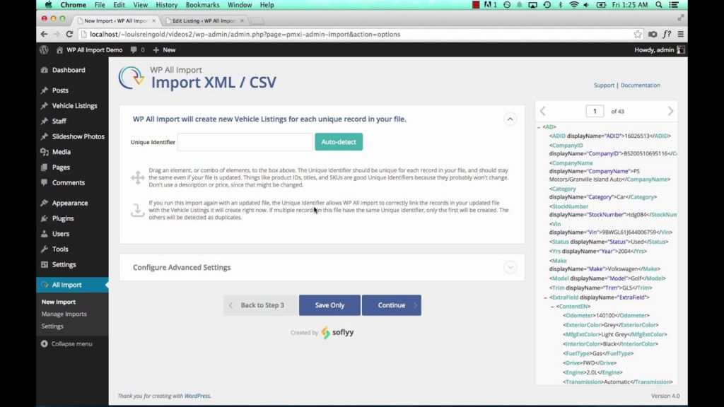 Import Content to WordPress.org