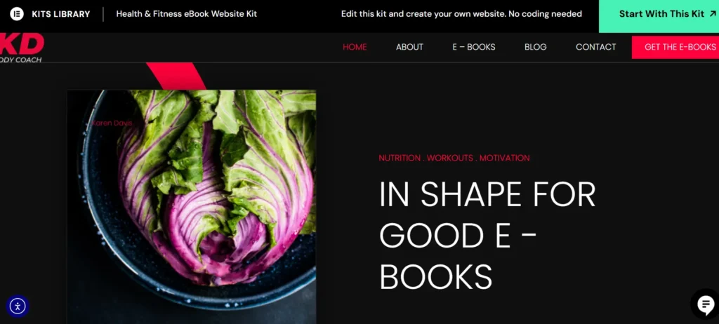 Best Elementor Landing Page Templates: 7 Expert Picks 79 Health and Fitness eBook Website Kit