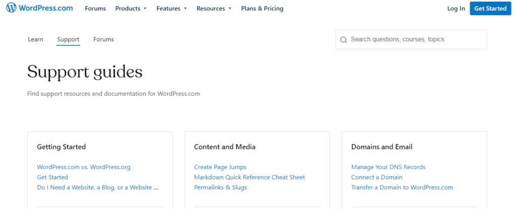 wordpress support guides