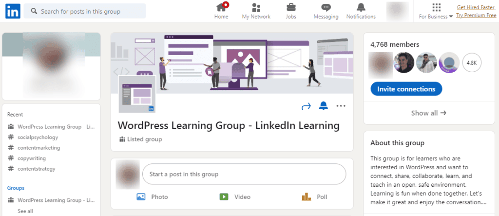 wordpress-learning-group-linkedIn