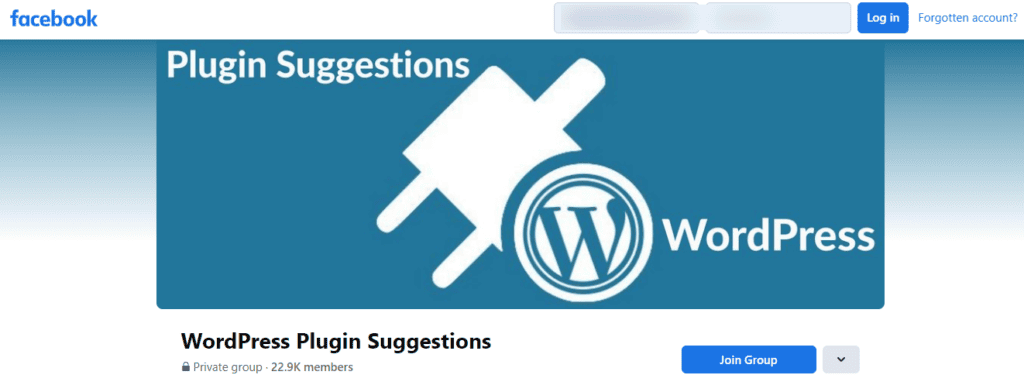wordpress-plugin-suggestions-facebook-group