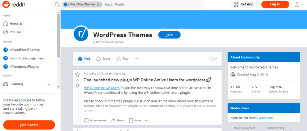 wordpress-themes-groups-on-reddit