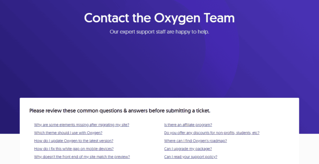Oxygen  support 