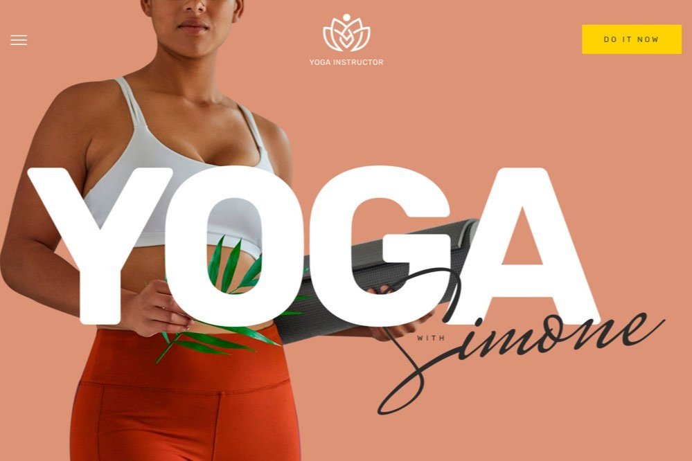 Yoga instructor - personal trainer website template
