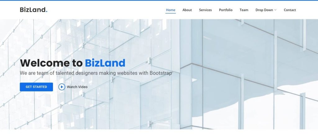 BizLand - corporate website theme