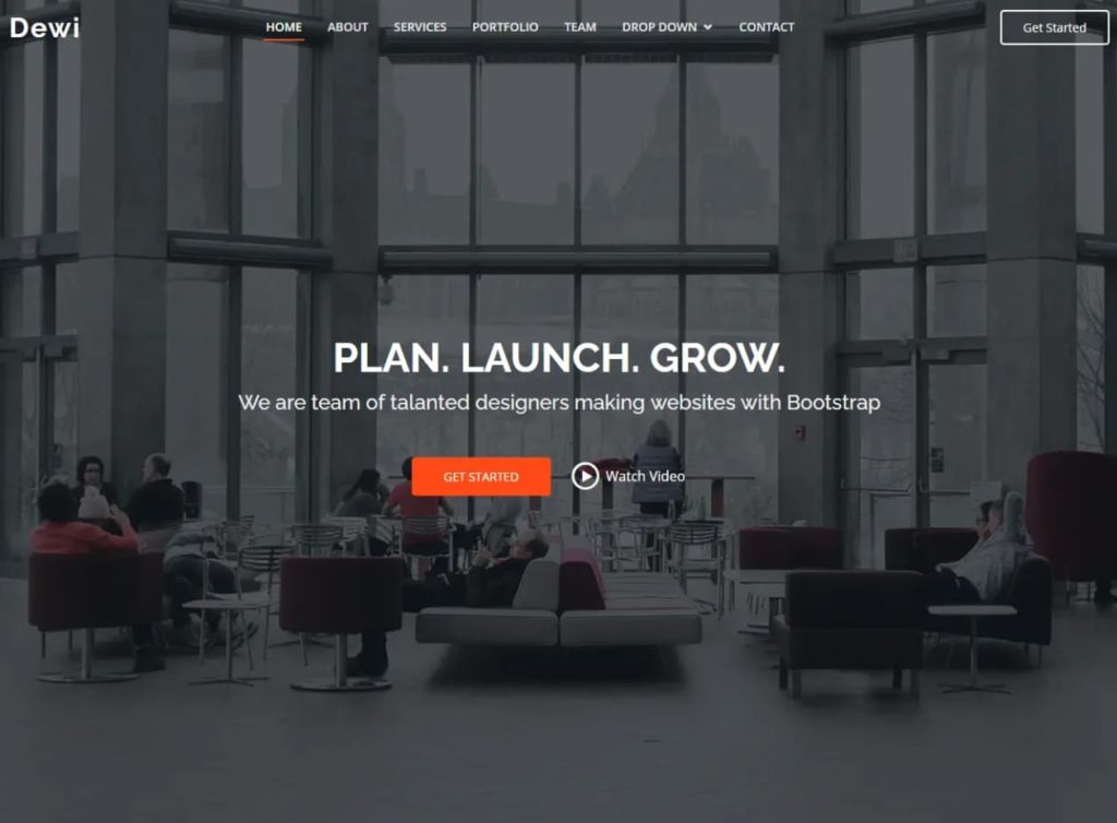 Dewi - corporate website theme