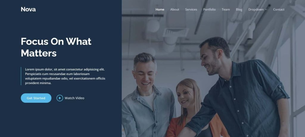 Nova - corporate website themes