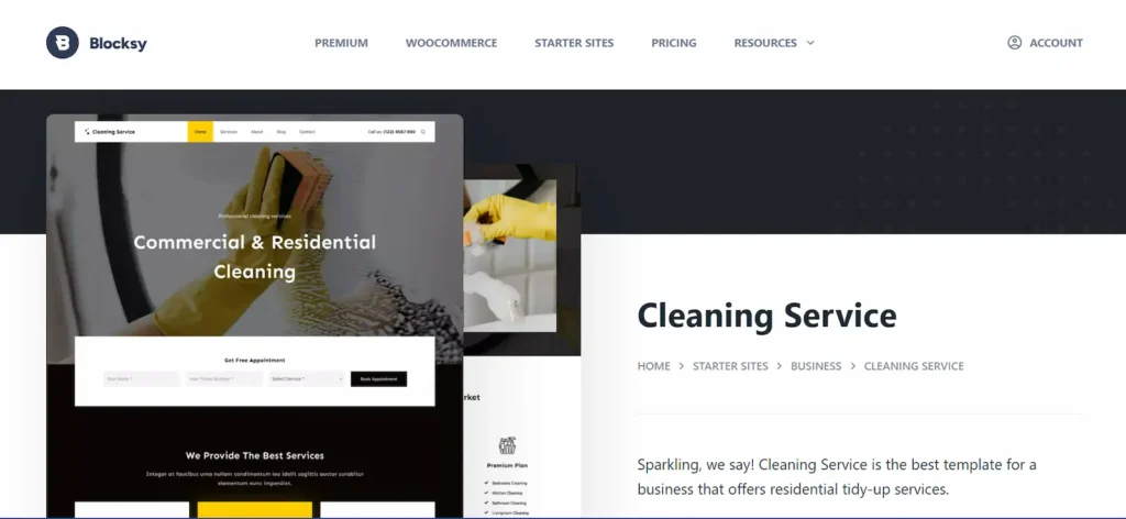 80 thèmes WordPress pour sites web de nettoyage à essayer absolument site de démarrage pour services de nettoyage