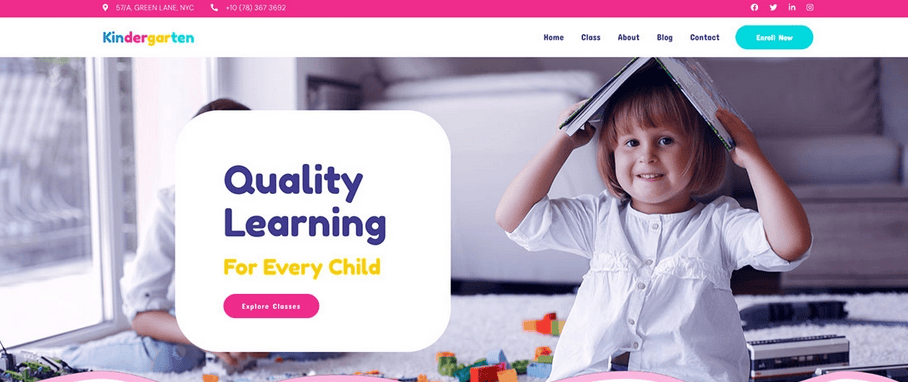 kindergarten-beste-kinder-website-vorlage