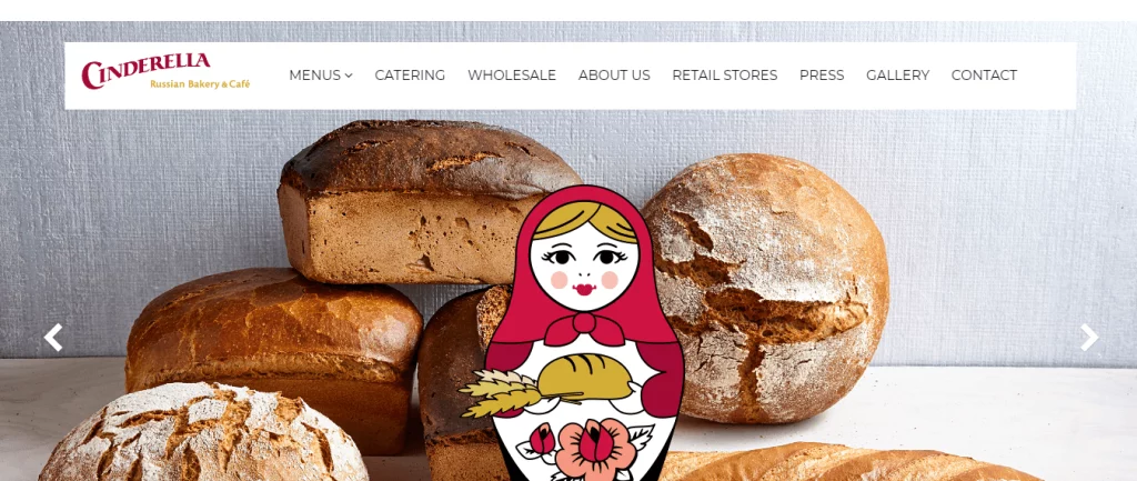 Bakery Website Design Ideas and Inspirations (Cinderella) 