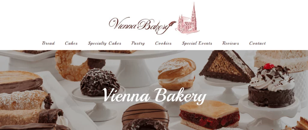 Bakery Website Design Ideas and Inspirations (Vienna Bake) 
