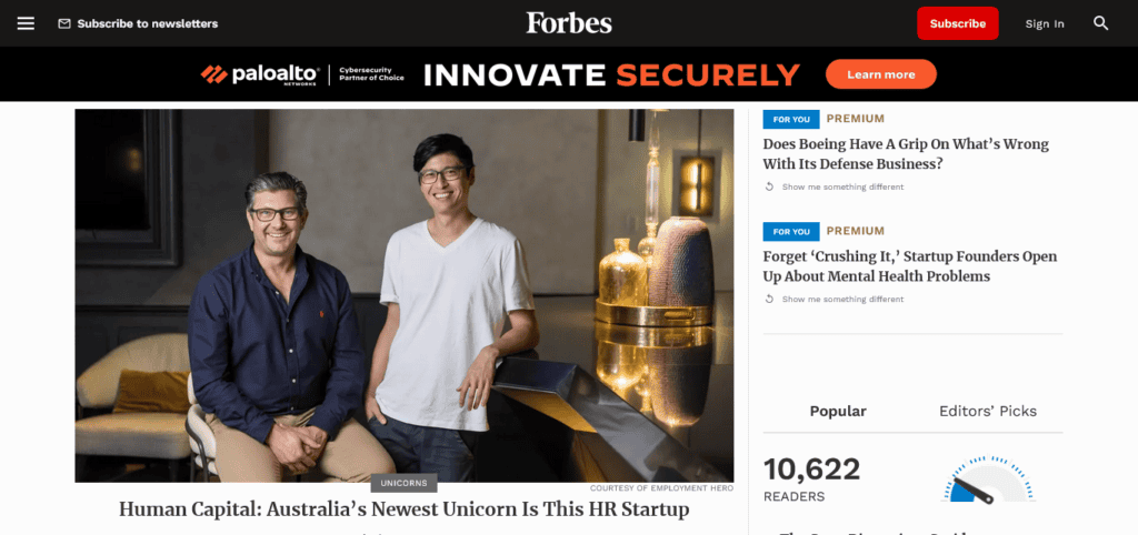 forbes-wordpress-site-example-for-online publications