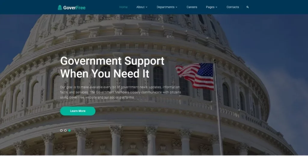 Goverfree - Best Government WordPress Themes