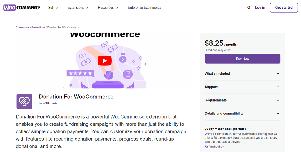 Donation pour WooCommerce