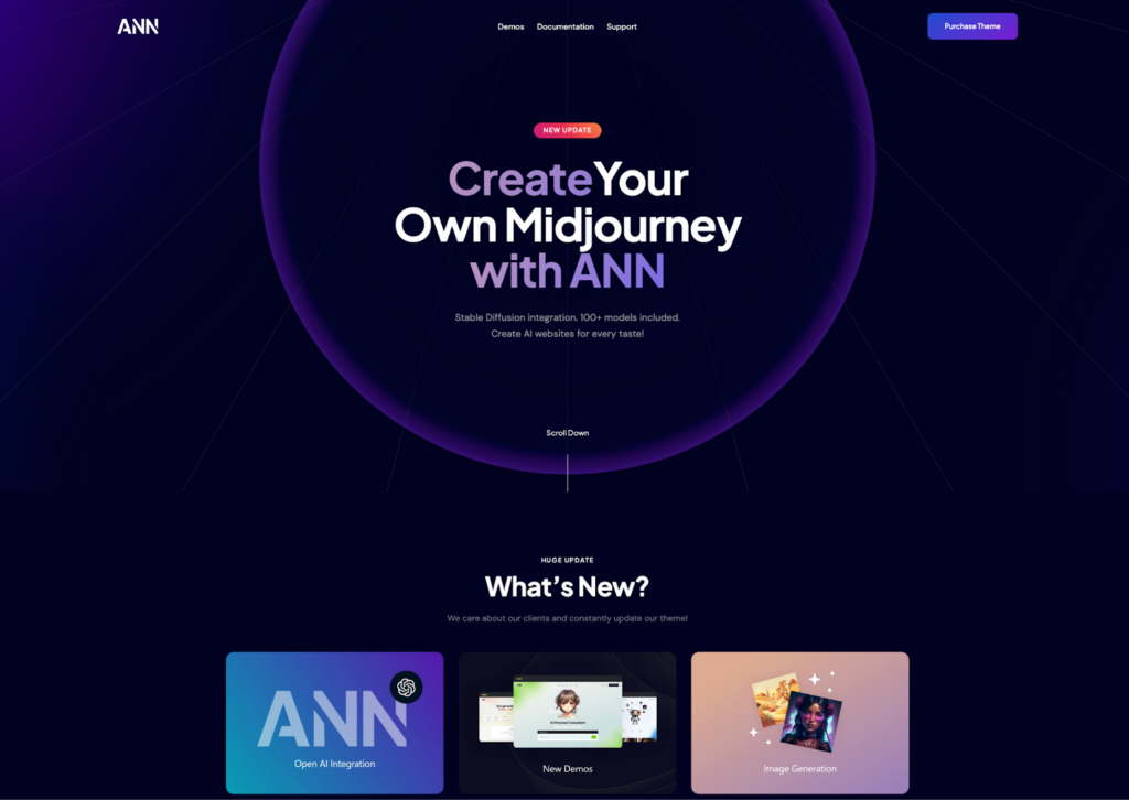 ANN - Künstliches Neuronales Netzwerk AI WordPress Theme
