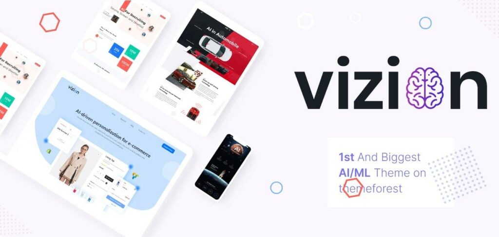 Vizion - Thèmes WordPress pour l'IA