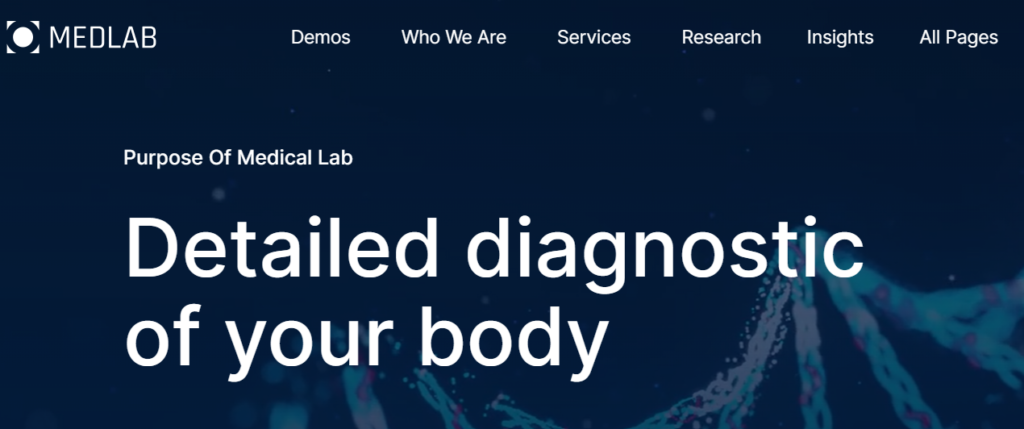 Medlab - modelli di web design per farmacie e laboratori