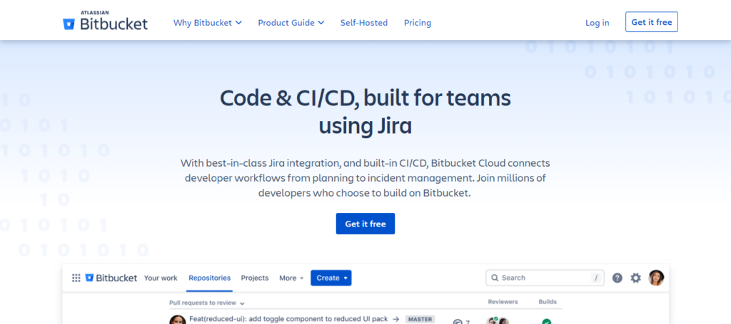 bitbucket-miglior strumento di condivisione del codice per lo sviluppatore di siti web