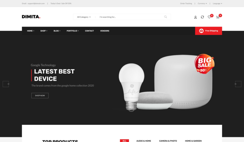 Dimita - Best Electronics store WordPress Themes 
