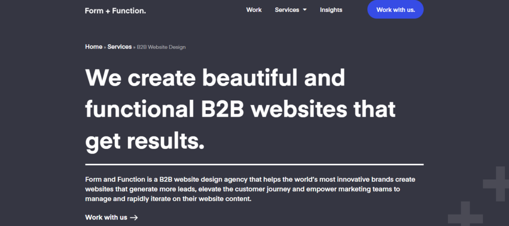 formandfunctionagency-b2b-diseño de sitios web
