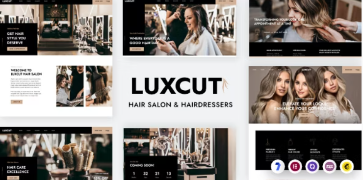 Luxcut - thème wordpress pour salon de coiffure