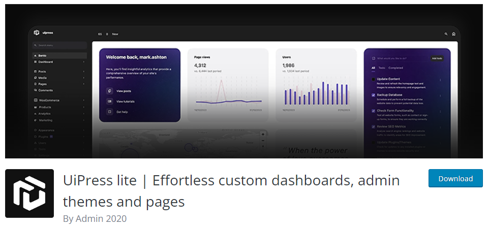 uipress-lite-custom-dashboards-admin-themes-pagina's