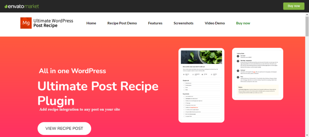 plug-in-ultimate-wordpress-post-ricetta