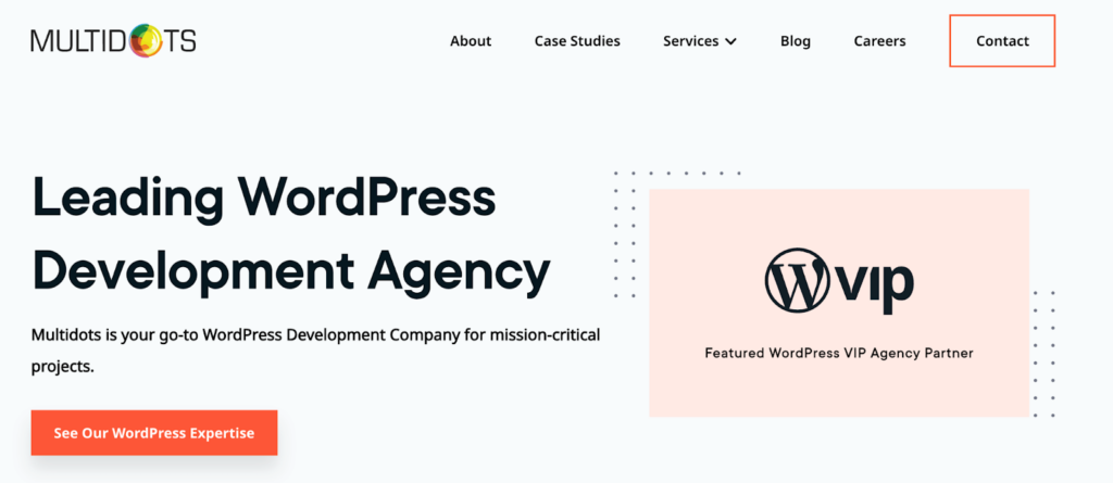 Multidots - servicios de diseño de WordPress de marca blanca