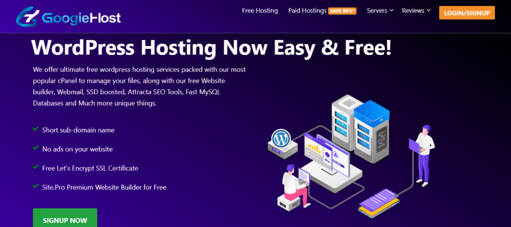 googiehost-vrije-wordpress-hosting