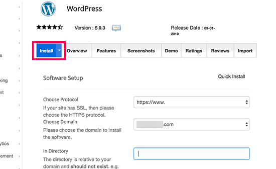 Quick setup to support WordPress for Small Business