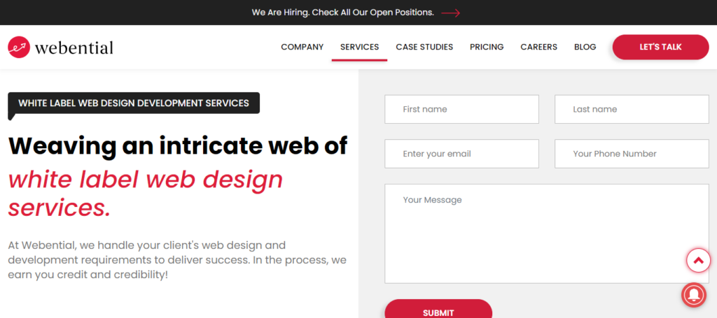 webential-white-label-web-design-diensten