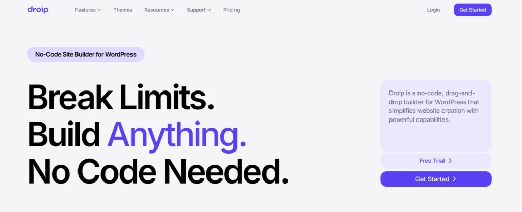 Best WordPress Page Builders with No-Code Drag & Drop Design 96 Droip