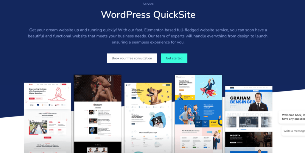 Quicksite WordPress
