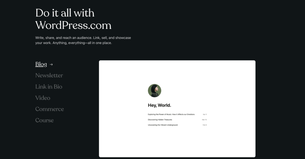 wordpress.com-pros and cons