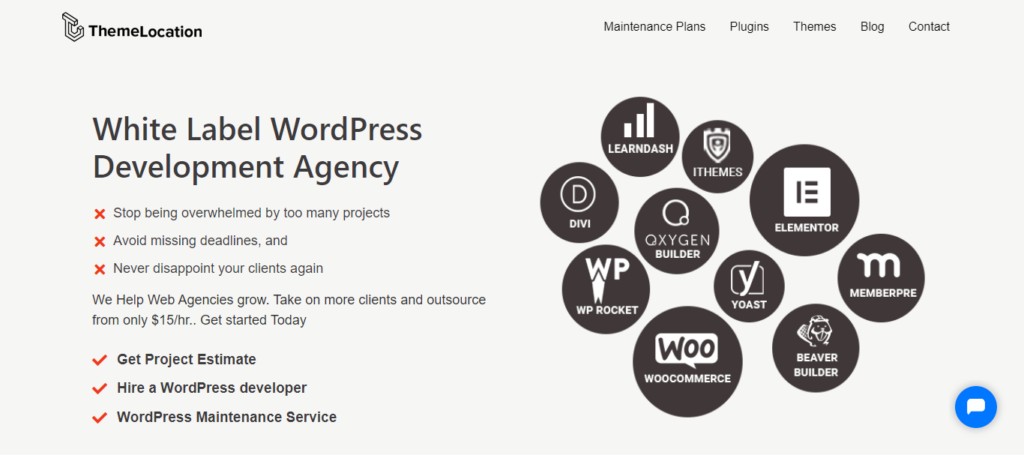 fournisseurs de services de développement de wordpress en marque blanche