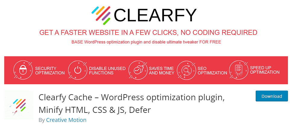 wordpress-website-in-china-clearfy-cache