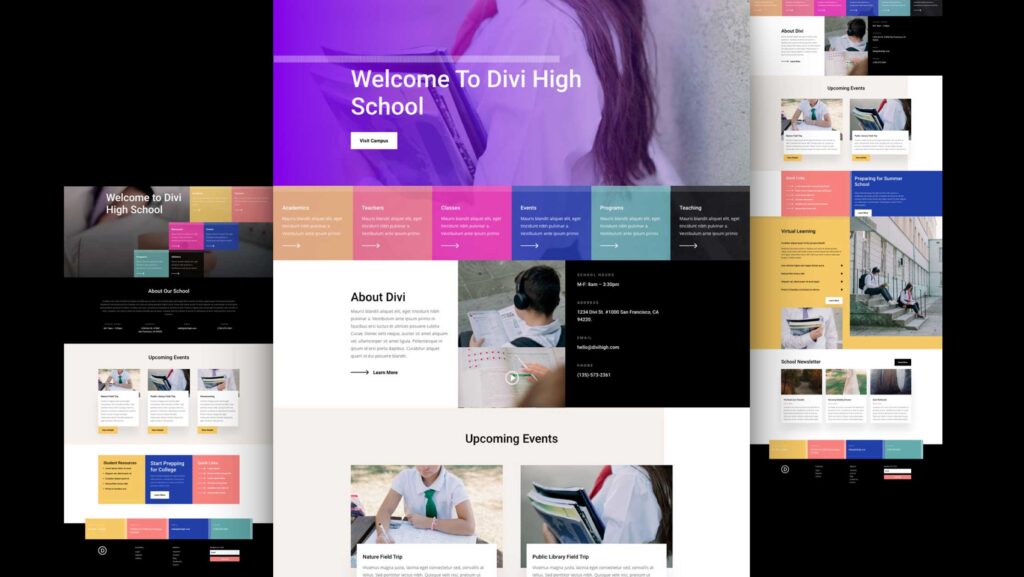New Page in Divi
