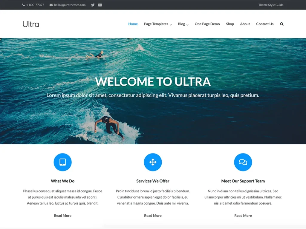 Ultra_WordPress Themes for Personal Websites