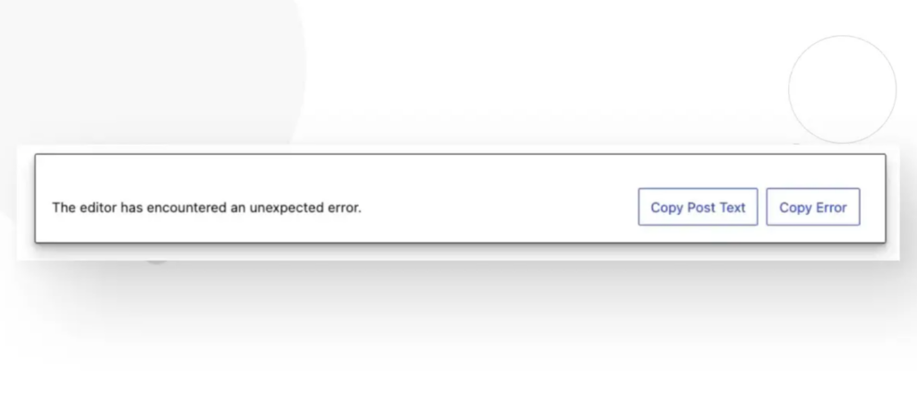 Fix  'the editor has encountered an unexpected error' Issue in WordPress
