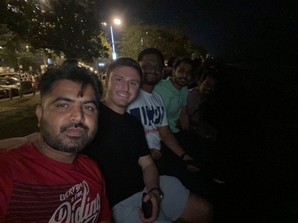 Ryan with Mumbai team 