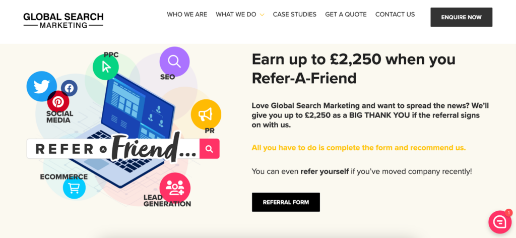 customer referral program example