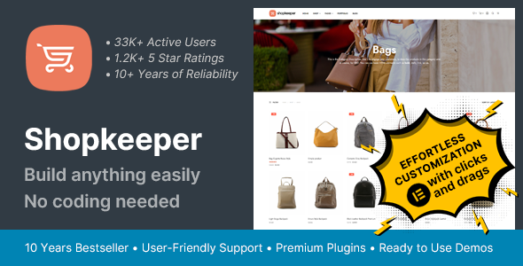 Shopkeepeer - UI design theme