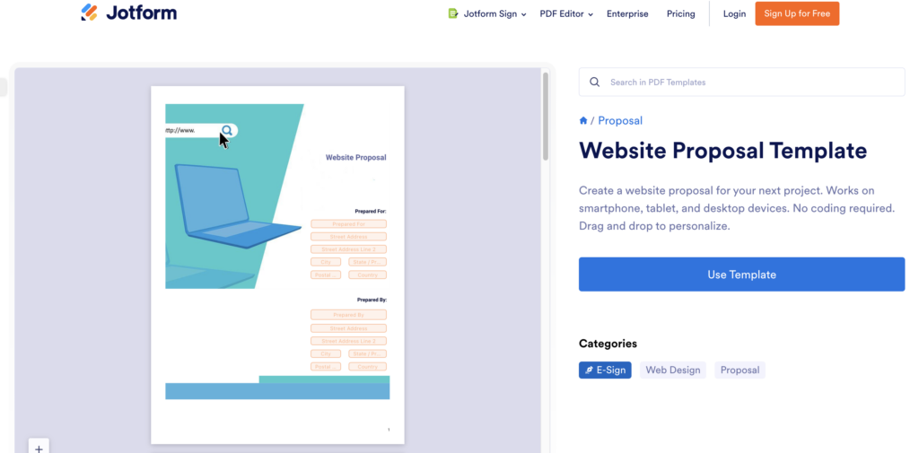 Jotform-web-proposable-templates