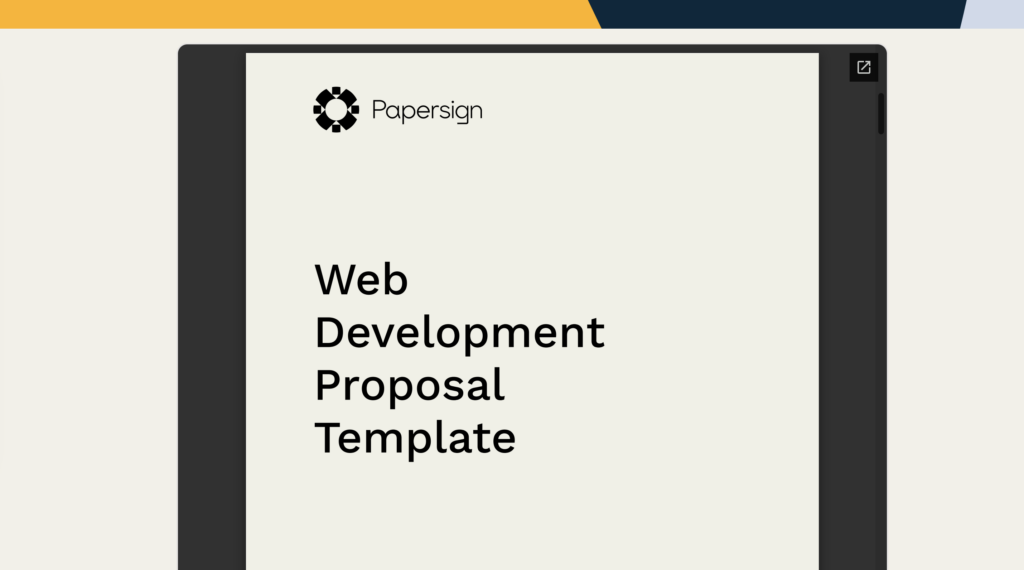 papersign-website-development-proposal-templates