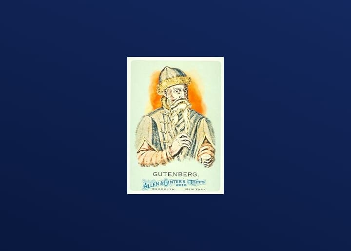 Gutenberg 2010 card