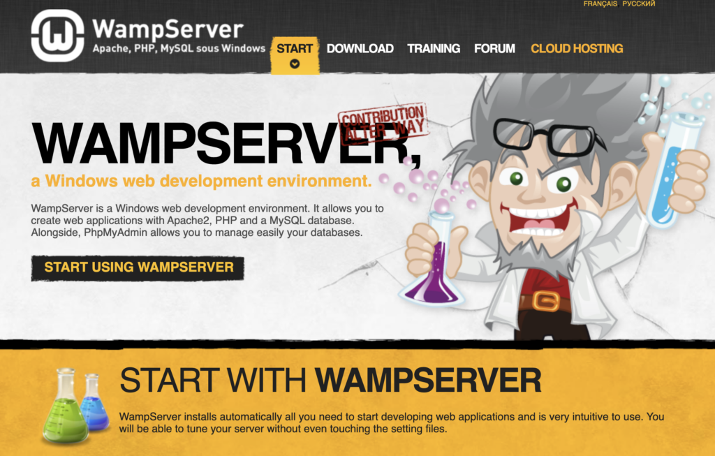 WAMP-server-for-a-flexible-environment